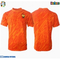 Camisa de Futebol França Goleiro Equipamento Secundário Europeu 2024 Manga Curta